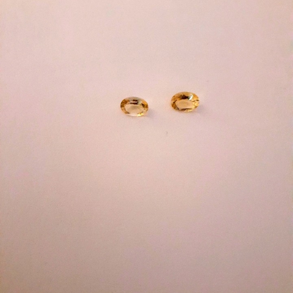 Yellow Topaz matching pair